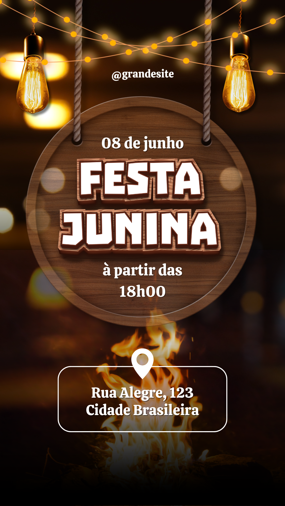 Banner do Evento Festa Junina