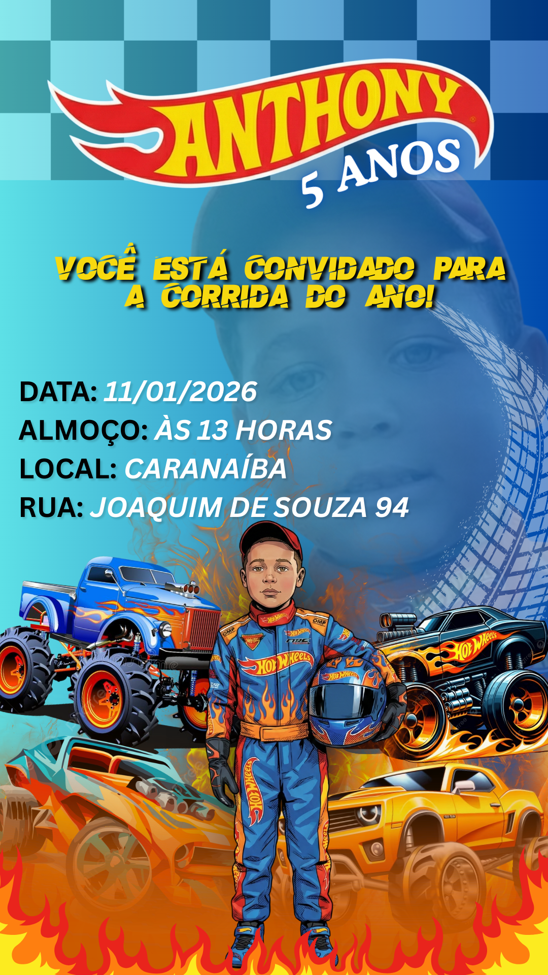 Banner do Evento Anthony Henrique 5 anos